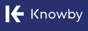 Knowby Logo White on Blue