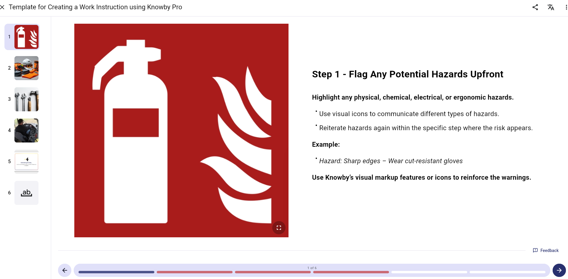 SOP Template step 1