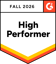 G2 High Performer badge, Fall 2026