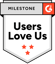 G2 Users Love Us badge