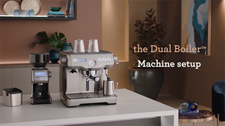 Setting up your espresso machine